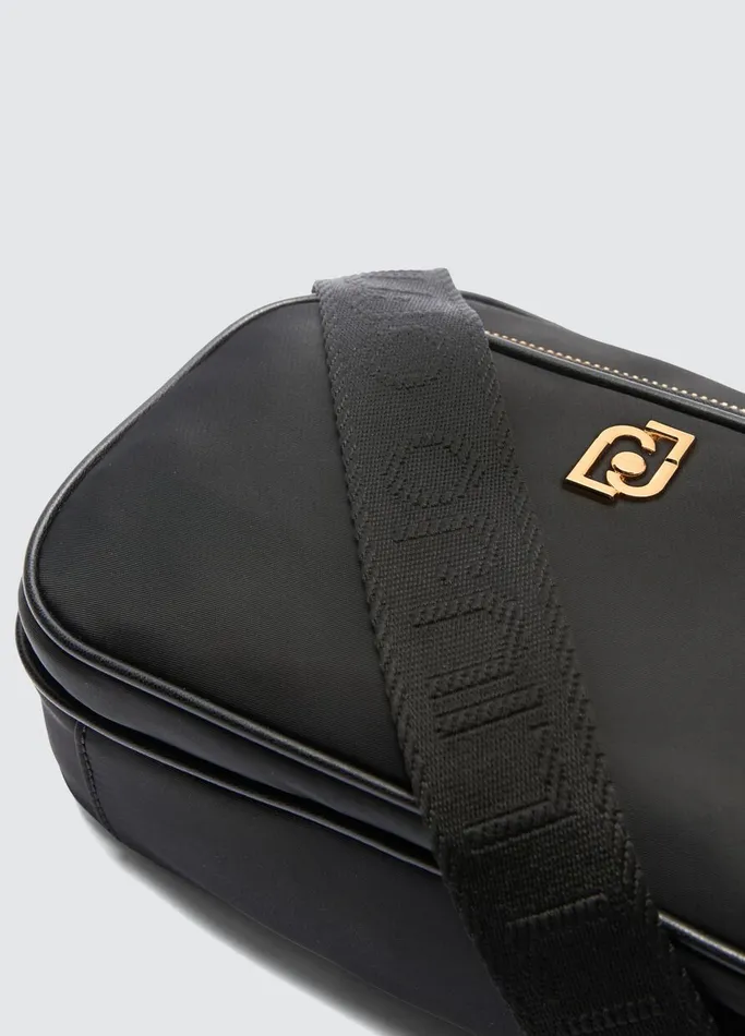 Women Liujo Shoulder Bags Nylon Crossbody Bag Black