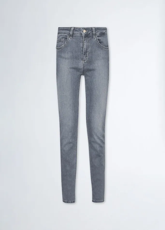 Women Liujo Skinny Jeans Bottom Up Skinny Jeans Grey Denim