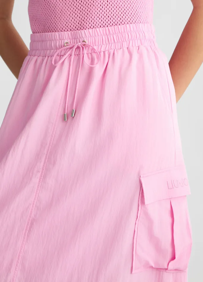 Women Liujo Skirts Cargo Skirt Pink