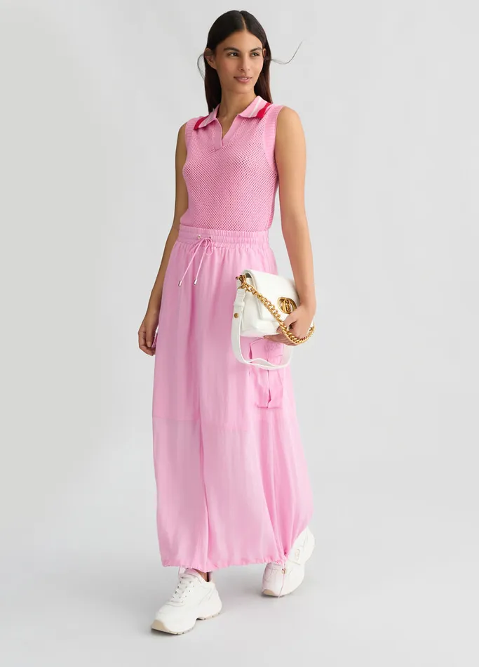 Women Liujo Skirts Cargo Skirt Pink