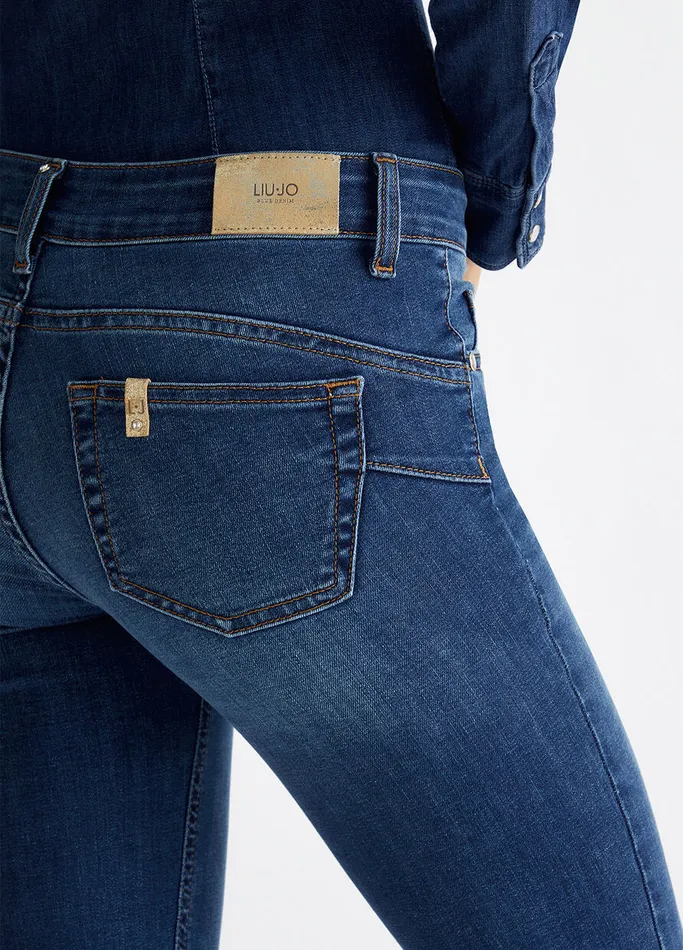 Women Liujo Slim Fit Jeans BottomUp SlimFit Jeans Blue Denim