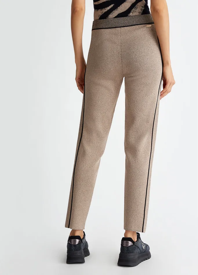 Women Liujo Sportswear Knit Jogging Pants Pink