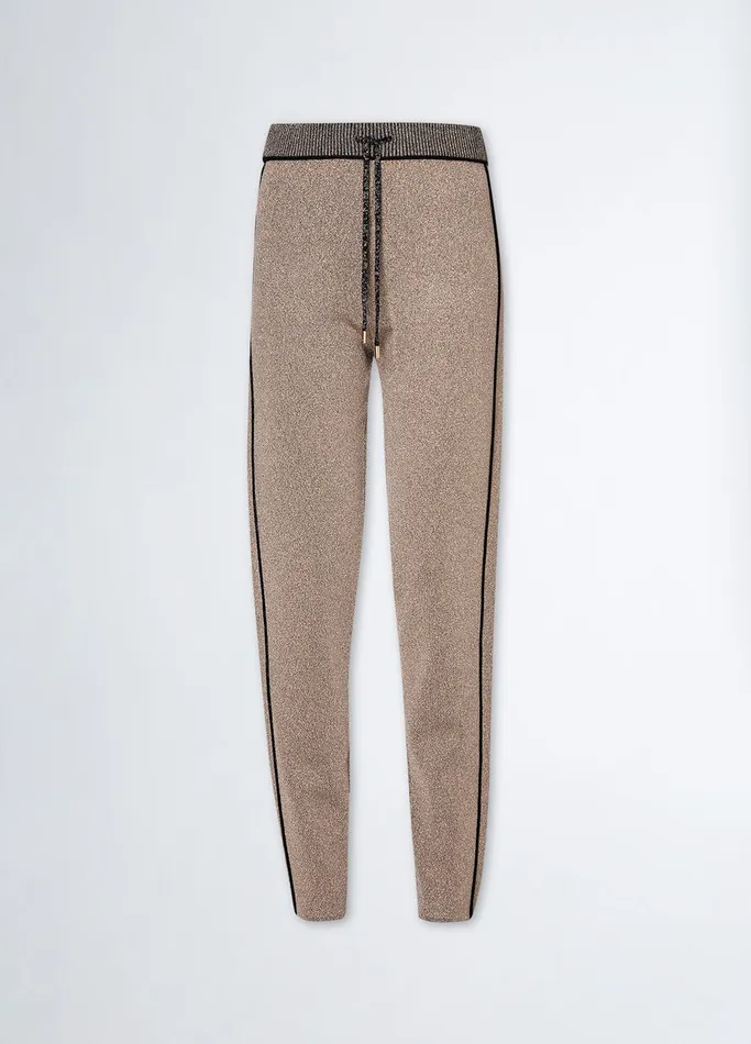 Women Liujo Sportswear Knit Jogging Pants Pink