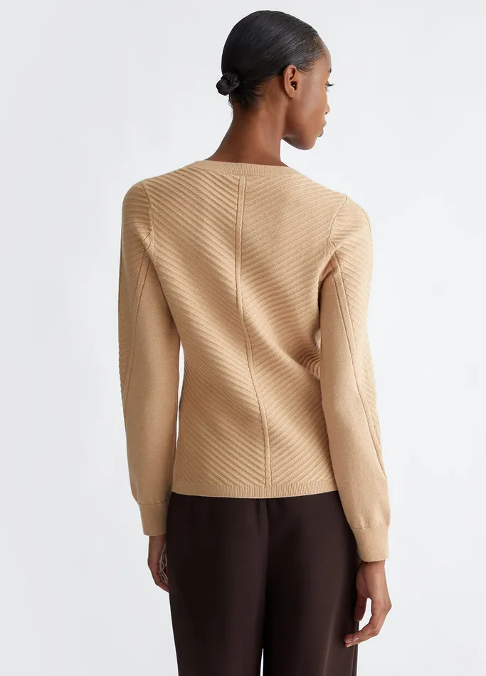 Women Liujo Sportswear Lurex Sweater Camel
