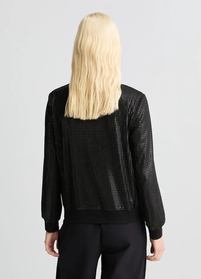 Women Liujo Sweatshirts Sweatshirt With Sequins Black