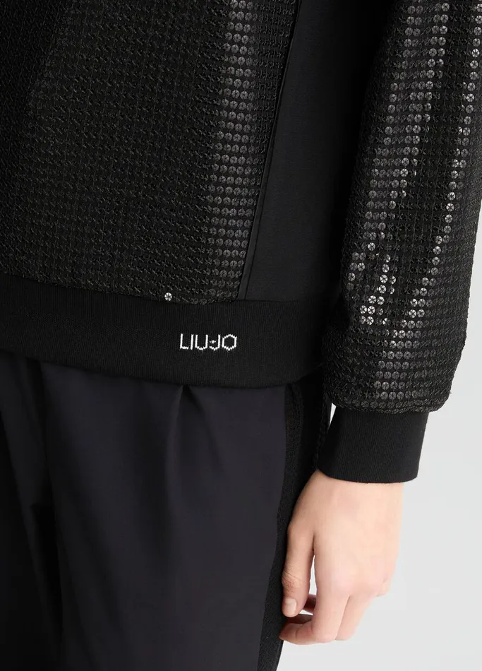 Women Liujo Sweatshirts Sweatshirt With Sequins Black