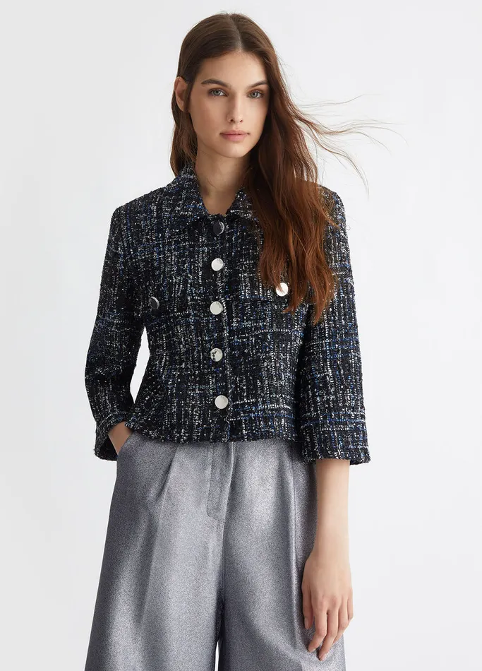 Women Liujo Tailleurs Boucl Jacket Blue
