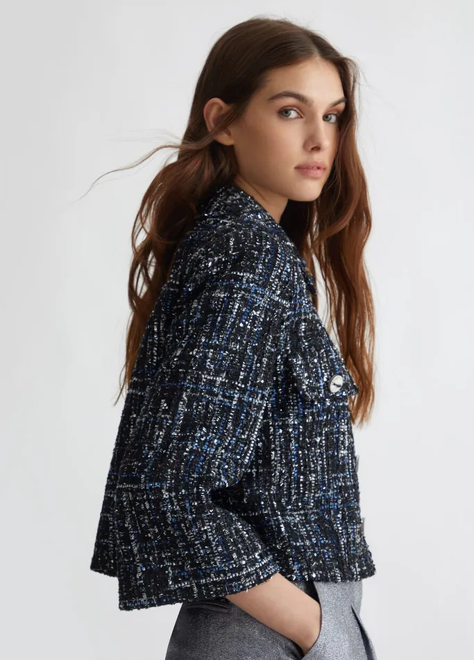 Women Liujo Tailleurs Boucl Jacket Blue