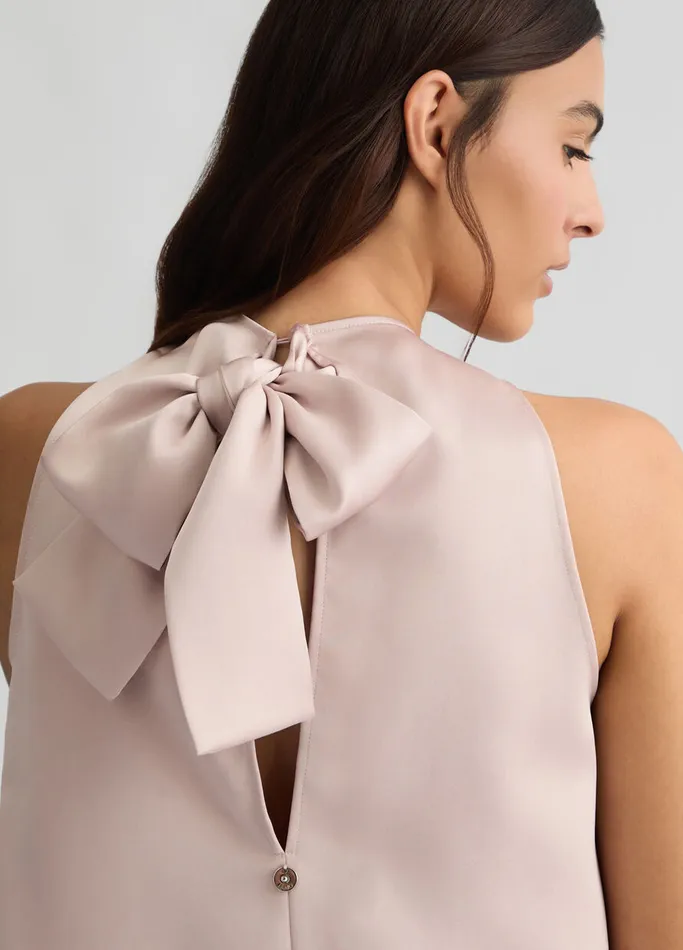 Women Liujo Tops And TShirts Light Pink Top With Bow