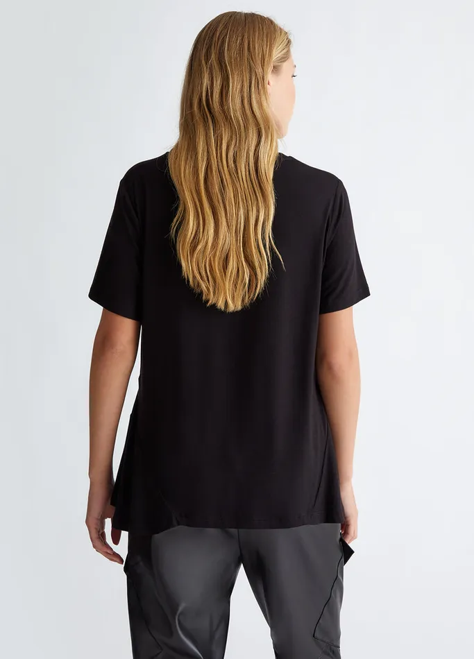 Women Liujo Tops And TShirts VNeck TShirt Black