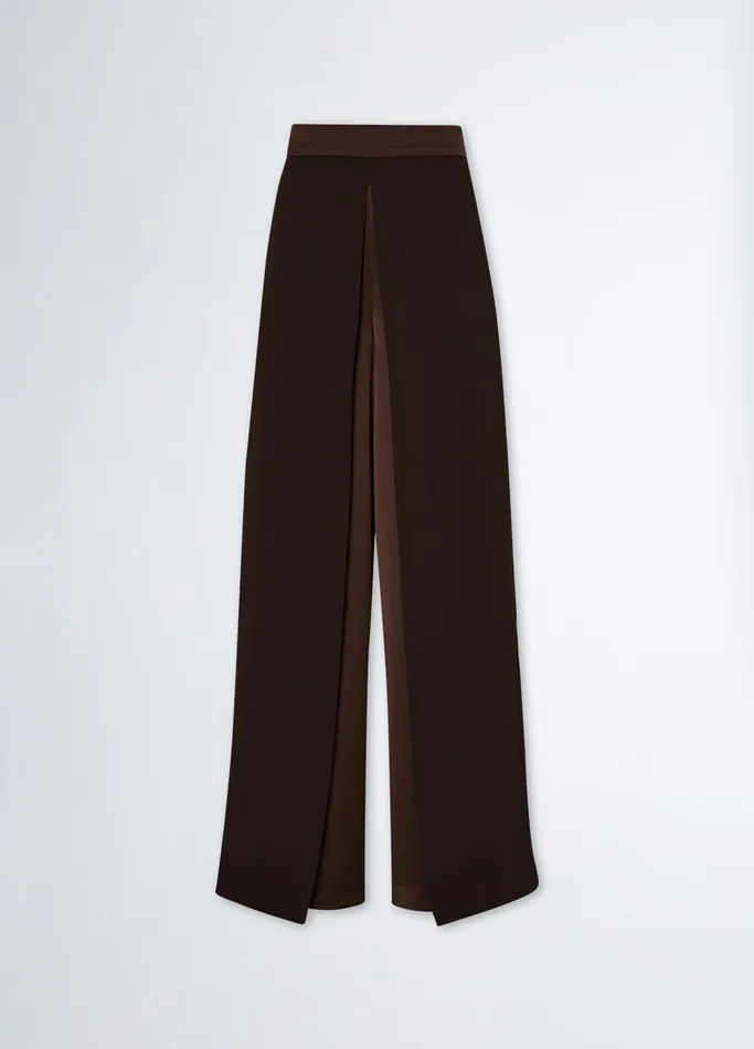 Women Liujo Trousers Envers Satin Trousers Chocolate