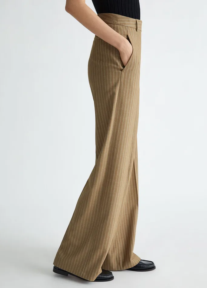 Women Liujo Trousers StraightLeg Suit Trousers Beige