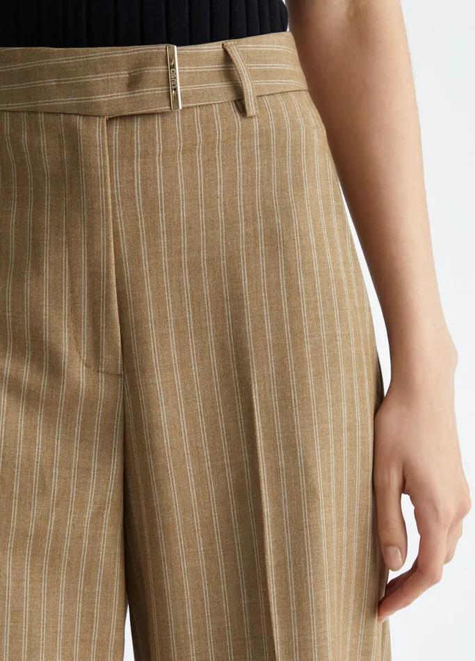 Women Liujo Trousers StraightLeg Suit Trousers Beige