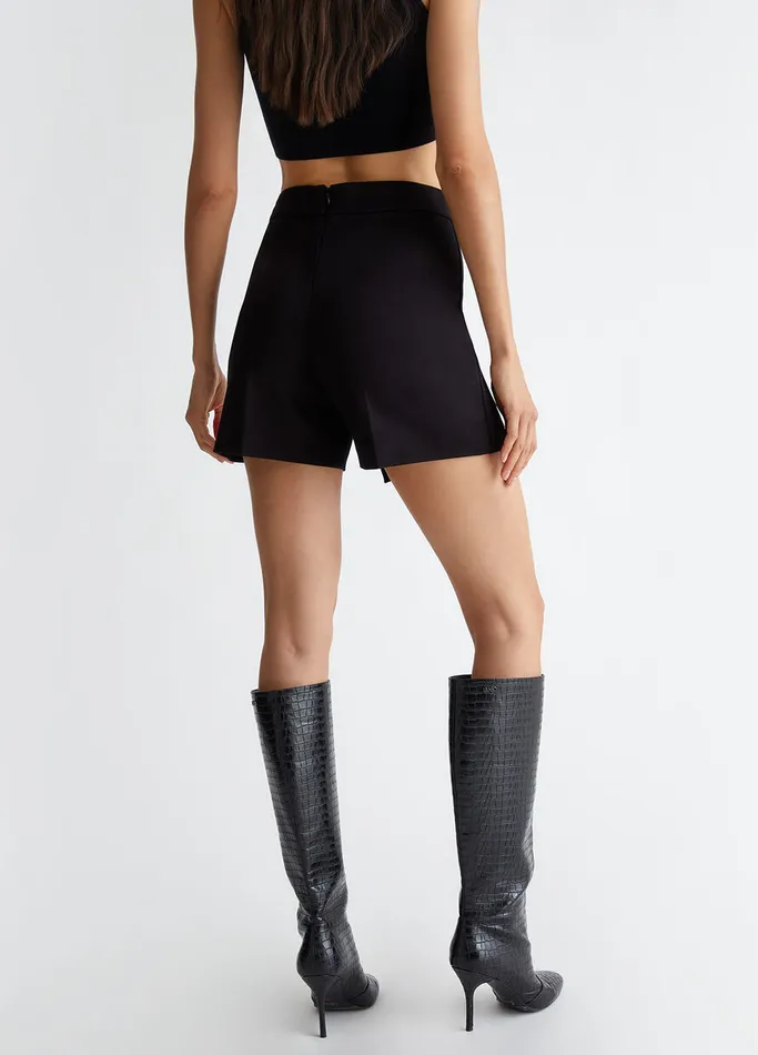 Women Liujo Trousers Stretch Shorts Black