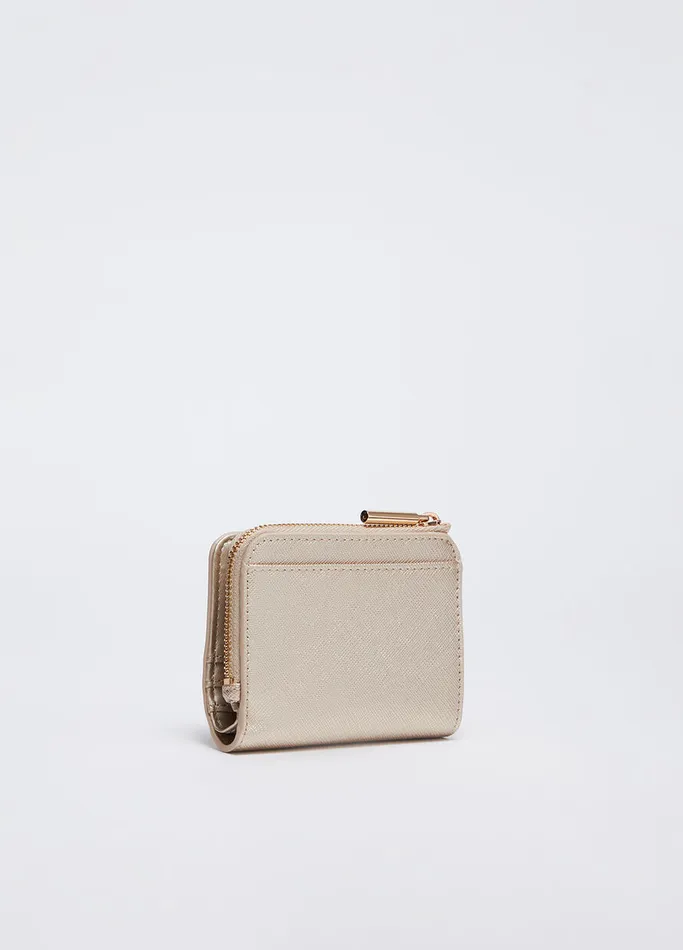 Women Liujo Wallets Card Holder With Zip Goldcolour