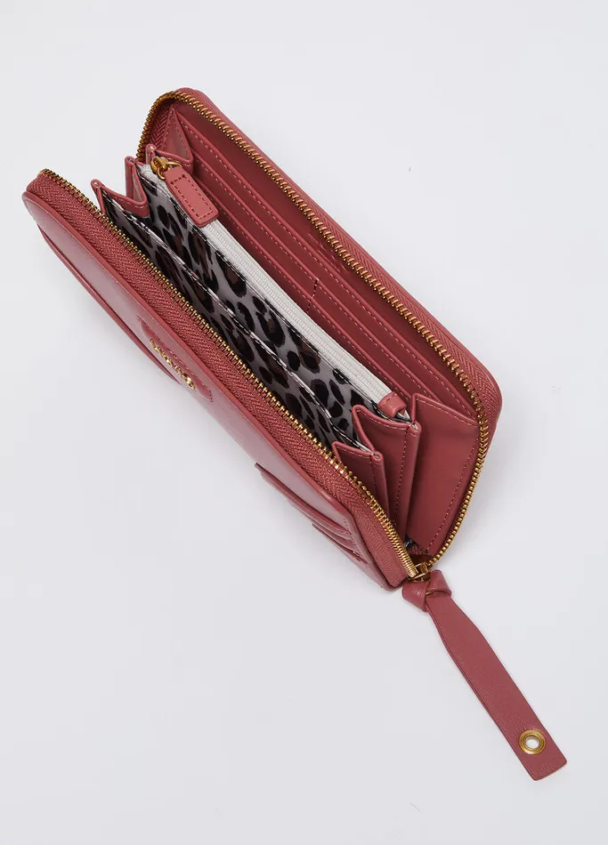 Women Liujo Wallets Large ZipAround Purse Pink