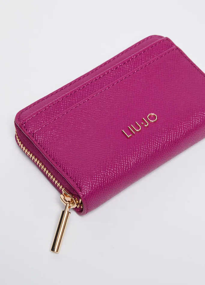 Women Liujo Wallets Small ZipAround Purse Fuchsia