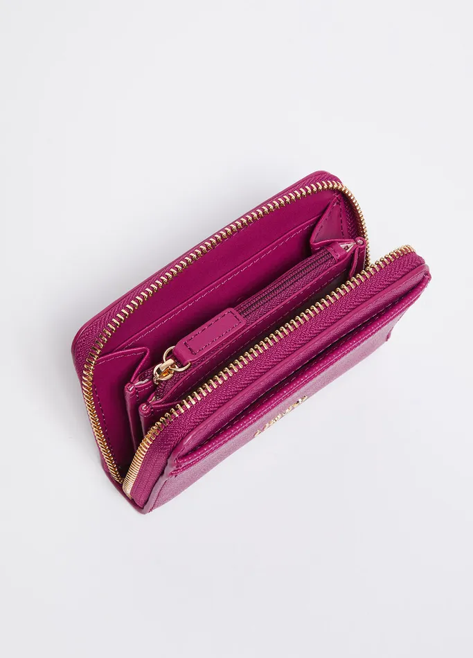 Women Liujo Wallets Small ZipAround Purse Fuchsia