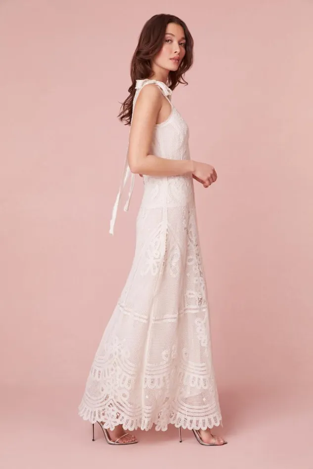Women Lora Lace Maxi Dress Antique White LoveShackFancy Dresses