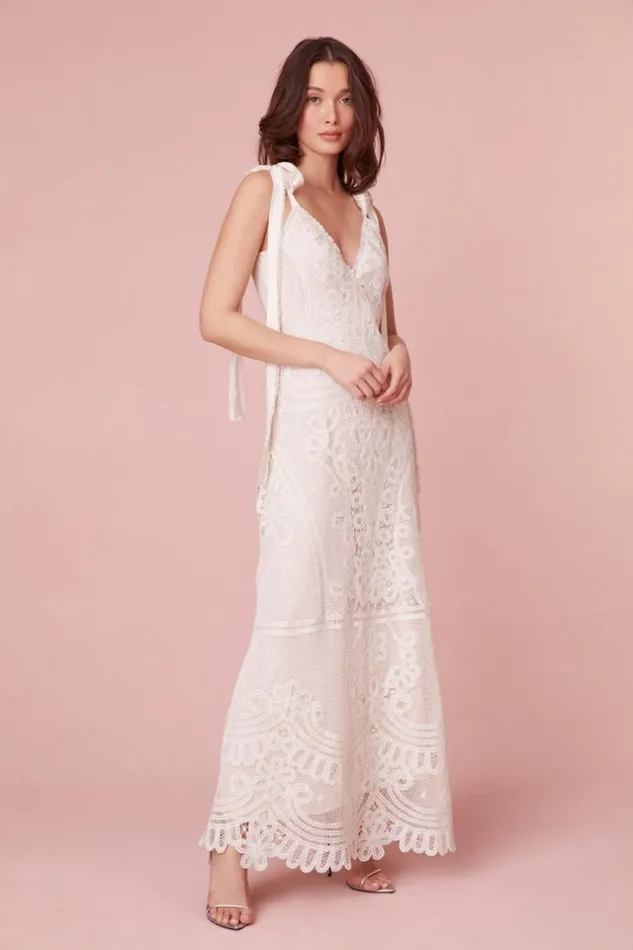 Women Lora Lace Maxi Dress Antique White LoveShackFancy Dresses