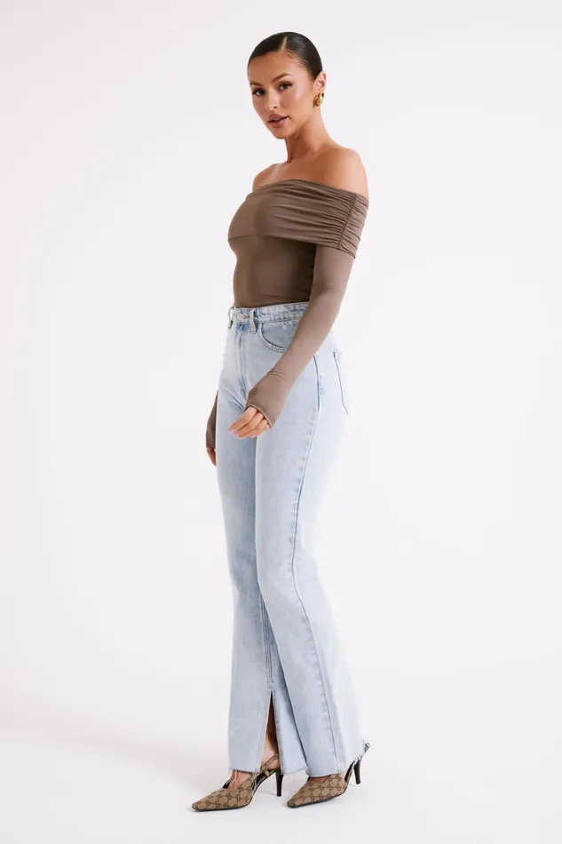 Women Lucinda Recycled Nylon Off Shoulder Top 8211 Coco Coco Meshki Basic Tops