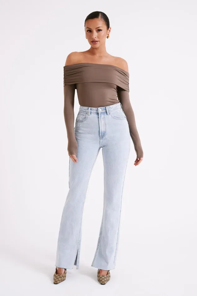 Women Lucinda Recycled Nylon Off Shoulder Top 8211 Coco Coco Meshki Basic Tops