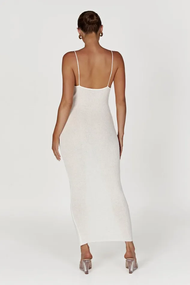 Women Magnolia Knit Midi Dress 8211 Ivory Ivory Meshki Midi Dresses