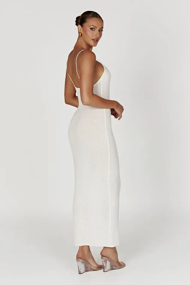 Women Magnolia Knit Midi Dress 8211 Ivory Ivory Meshki Midi Dresses