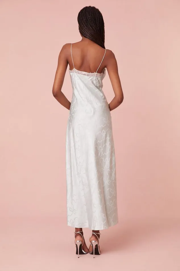 Women Manuela Midi Slip Dress Sprout Green LoveShackFancy Dresses Women Manuela Midi Slip Dress Sprout Green LoveShackFancy Dresses