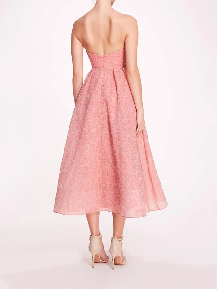 Women Marchesa Notte Marchesa Cloque Sweetheart Dress Pink
