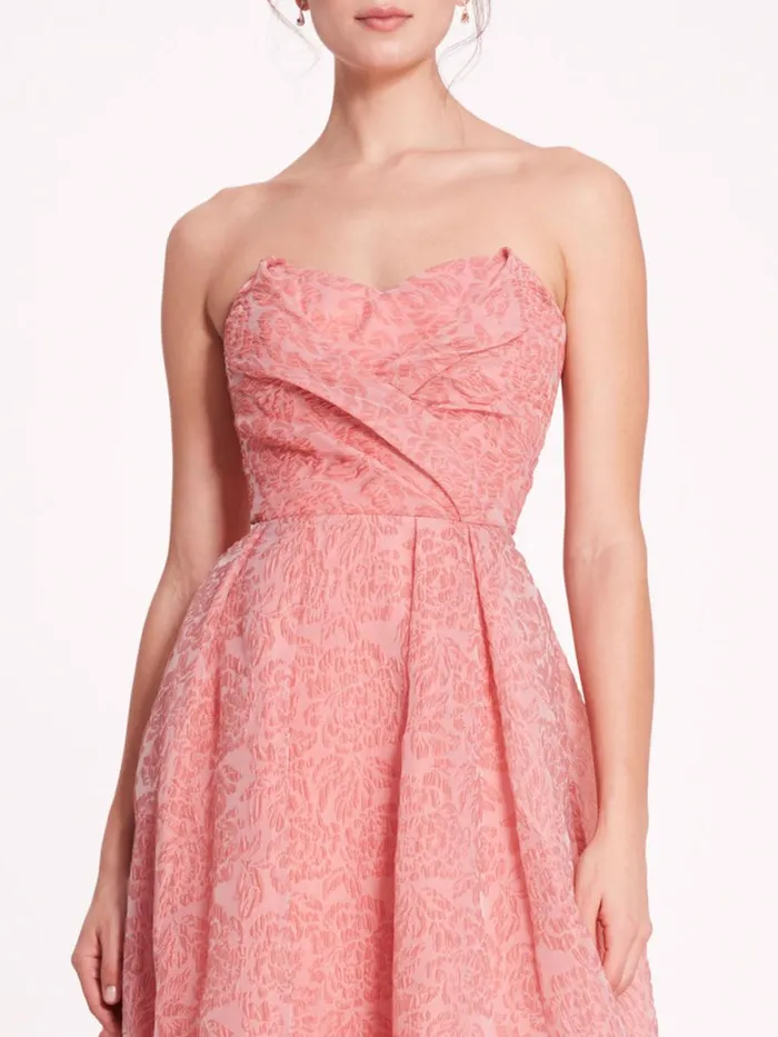 Women Marchesa Notte Marchesa Cloque Sweetheart Dress Pink