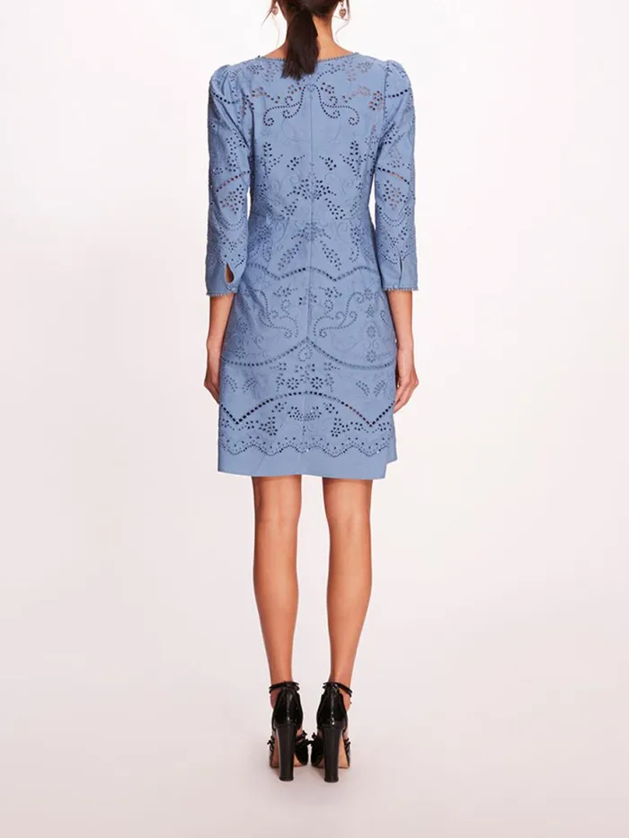 Women Marchesa Rosa Marchesa Anise Mini Dress Blue