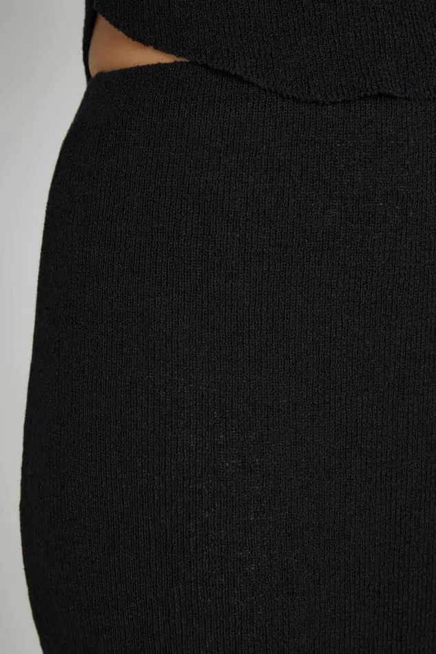 Women Maribelle Knit Maxi Skirt 8211 Black Black Meshki Skirts