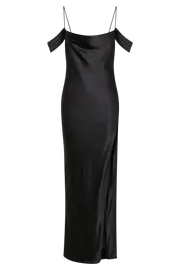 Women Mariposa Off Shoulder Maxi Dress 8211 Black Black Meshki Maxi Dresses