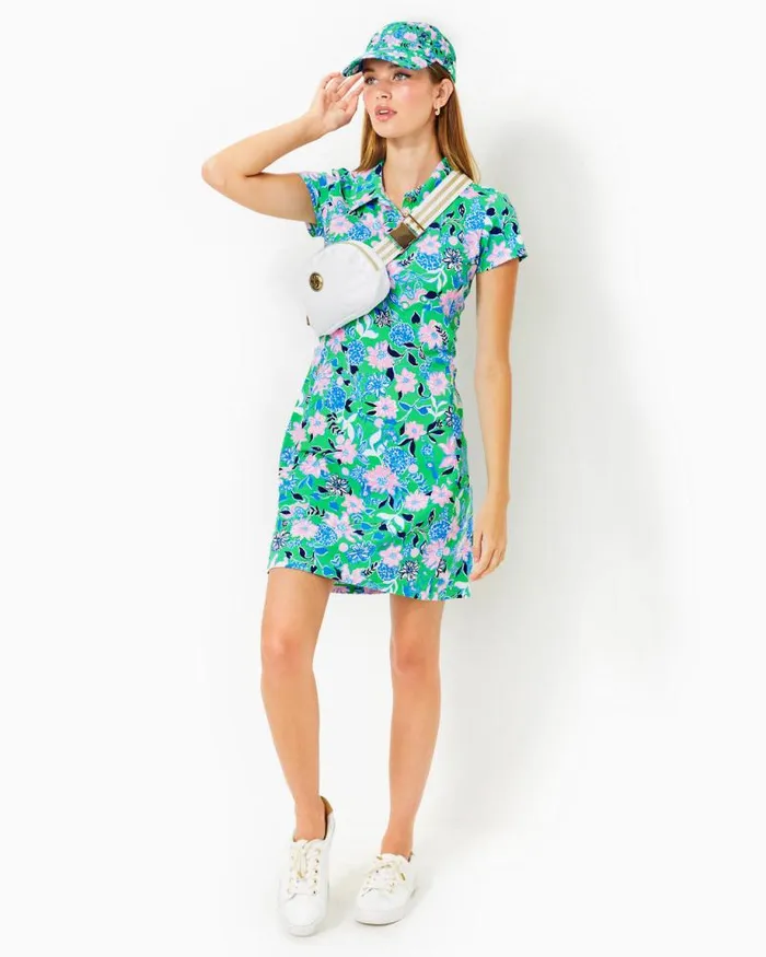 Women Matching Sets Lilly Pulitzer Activewear In Golf Till You Drop Spearmint Golf Till You Drop Woven