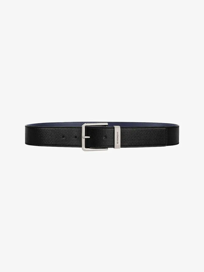 WomenMen Belts Givenchy Gentleman Belt In 4G Classic Leather Blacknavy