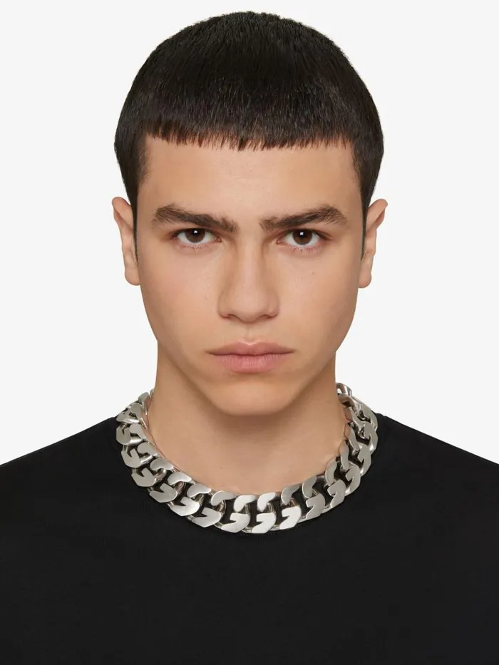 WomenMen Jewelry Givenchy Medium G Chain Necklace In Metal Silvery