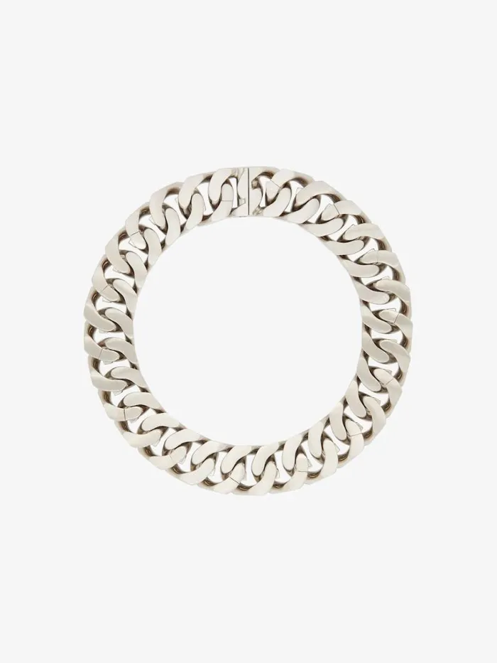 WomenMen Jewelry Givenchy Medium G Chain Necklace In Metal Silvery