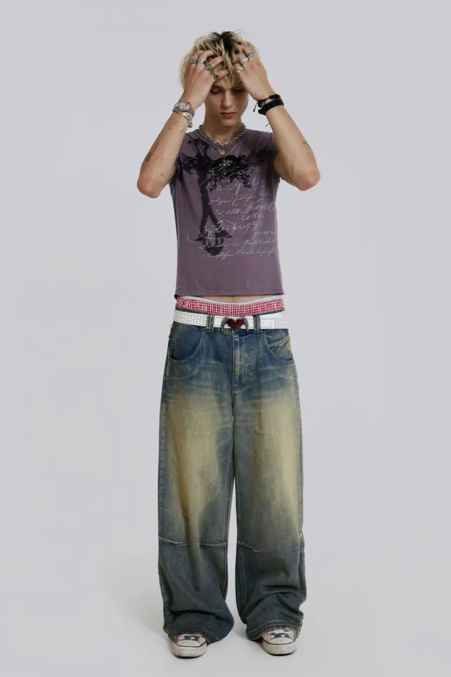 WomenMen Kingdom Colossus Jeans Blue Jaded London Colossus Jeans