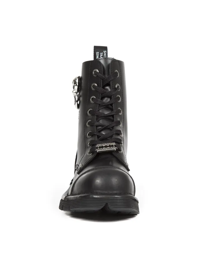 WomenMen Military New Rock Boot Metallic MNewmili119C1 WomenMen Military New Rock Boot Metallic MNewmili119C1