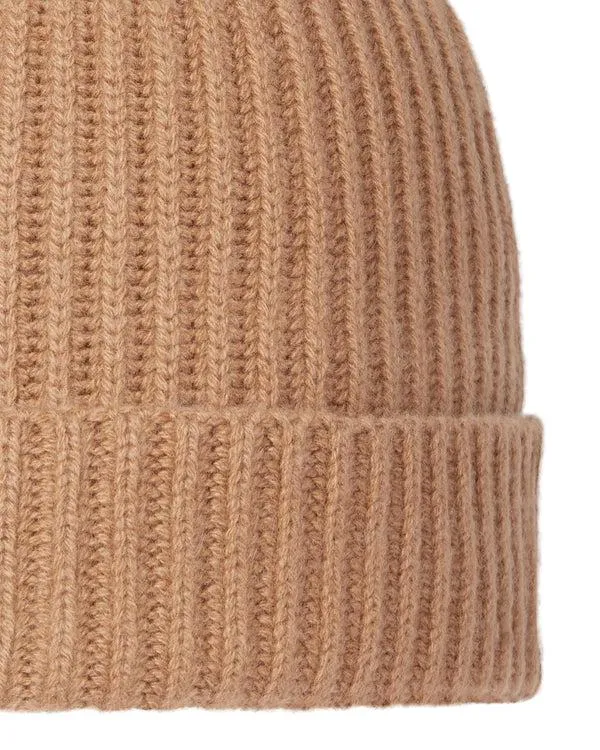 WomenMen Unisex Ribbed Cashmere HatIn Dark Camel Brown Dark Camel Brown NPeal Hats
