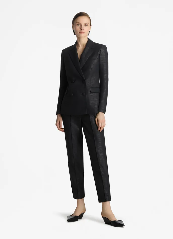 Women Metallic Twill Pant Black St John Pants Women Metallic Twill Pant Black St John Pants