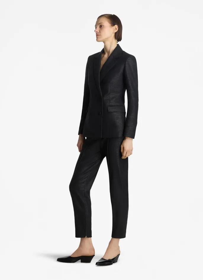 Women Metallic Twill Pant Black St John Pants Women Metallic Twill Pant Black St John Pants