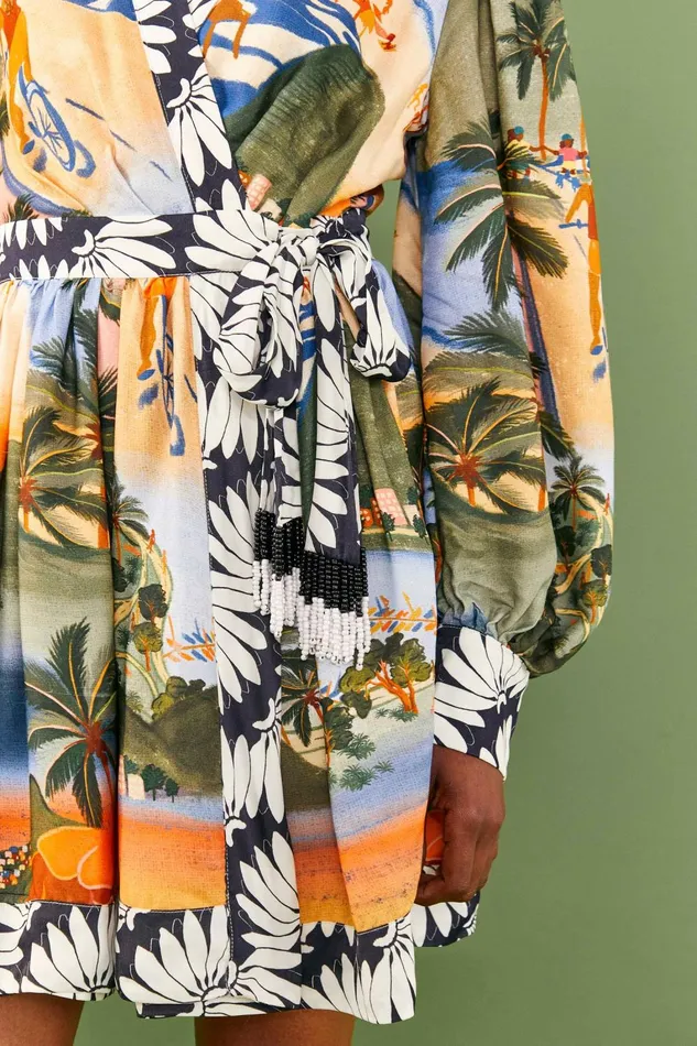 Women Mini Dresses Farm Rio Carioca Lenzing Ecovero Viscose Mini Dress