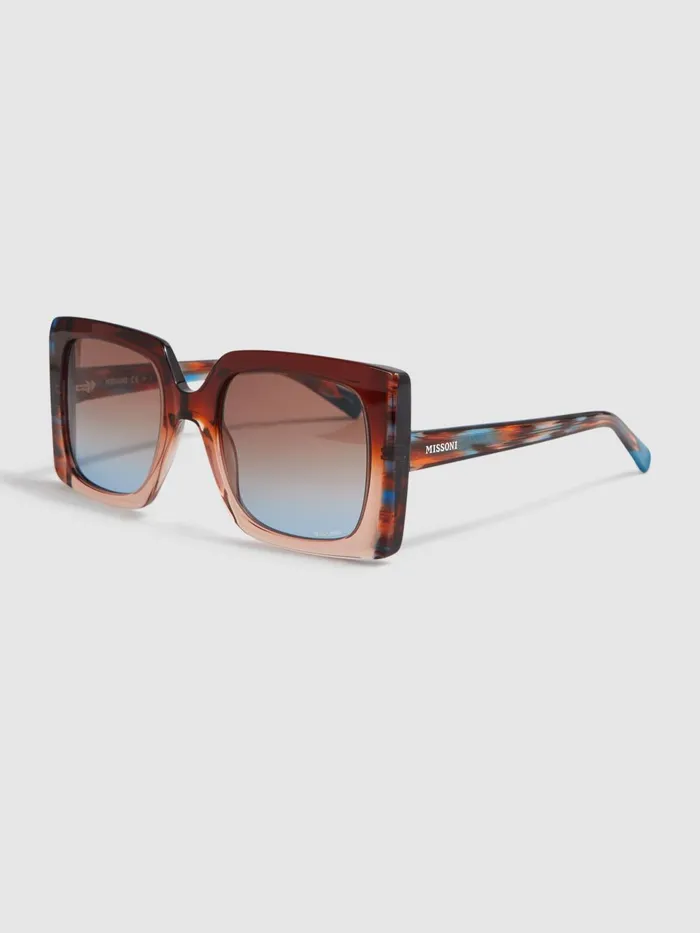 Women Missoni Eyewear Oversized Square Sunglasses Brown Reiss Sunglasses