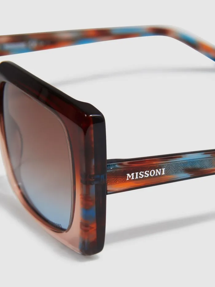 Women Missoni Eyewear Oversized Square Sunglasses Brown Reiss Sunglasses