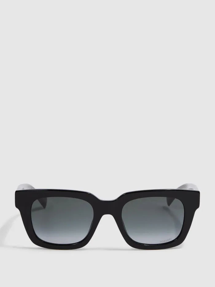 Women Missoni Eyewear Rectangular Zigzag Sunglasses Black Reiss Sunglasses