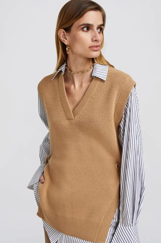 Women North Top Camel Jonathan Simkhai Knitwear