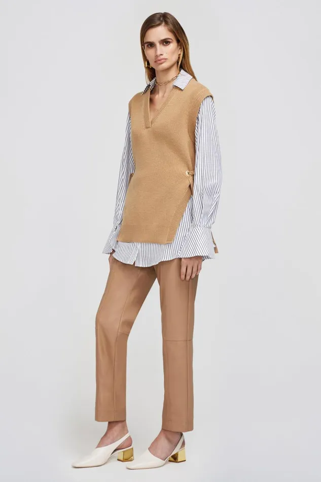 Women North Top Camel Jonathan Simkhai Knitwear