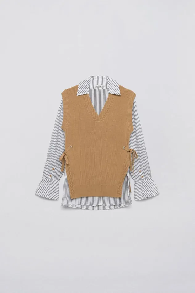 Women North Top Camel Jonathan Simkhai Knitwear